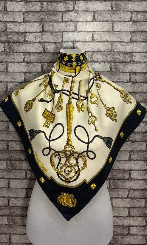 Free Shipping Authentic Hermes “keys” Silk Scarf (35 Free Shipping Authentic Hermes “keys” Silk Scarf (35
