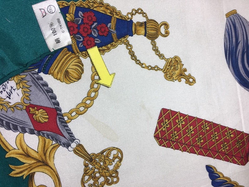 Free post Authentic Marelli silk scarf M 2853 33x34