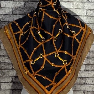 Free shipping Authentic EB Collection  silk scarf (33”x34”) C9906