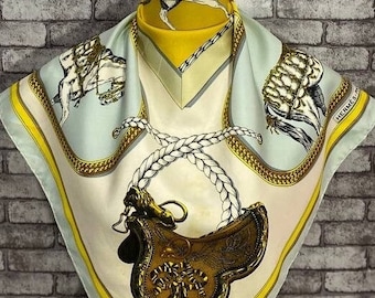 Hermes Grand Apparat Silk Scarf | eBay