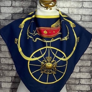 Free shipping Authentic Hermes “Springs” silk scarf (34”x35”) H9633