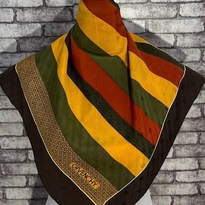 Free shipping Authentic Givenchy  silk scarf (29”x30”) C11061