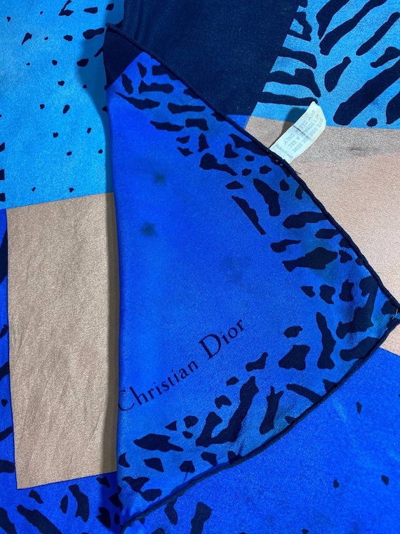 Free shipping Authentic Christian Dior silk scarf… - image 4