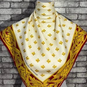 Free shipping Authentic Yukisaburo Watanabe  silk scarf (33”x34”) C11224