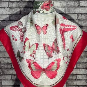 Free FedEx Authentic Hermes “Farandole” silk scarf (34”x35”) H11028