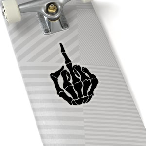 F U Aufkleber. Skelett Mittelfinger Aufkleber. F U Mittelfinger Sticker. Mittelfinger Sticker. Kiss-Cut Stickers