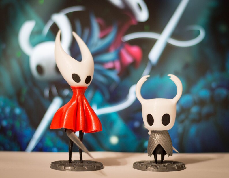 Hollow Knight and Hornet 3d figures hollow knight game | Etsy