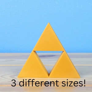 Legend Of Zelda Golden Triforce Display Piece - 3D Printed