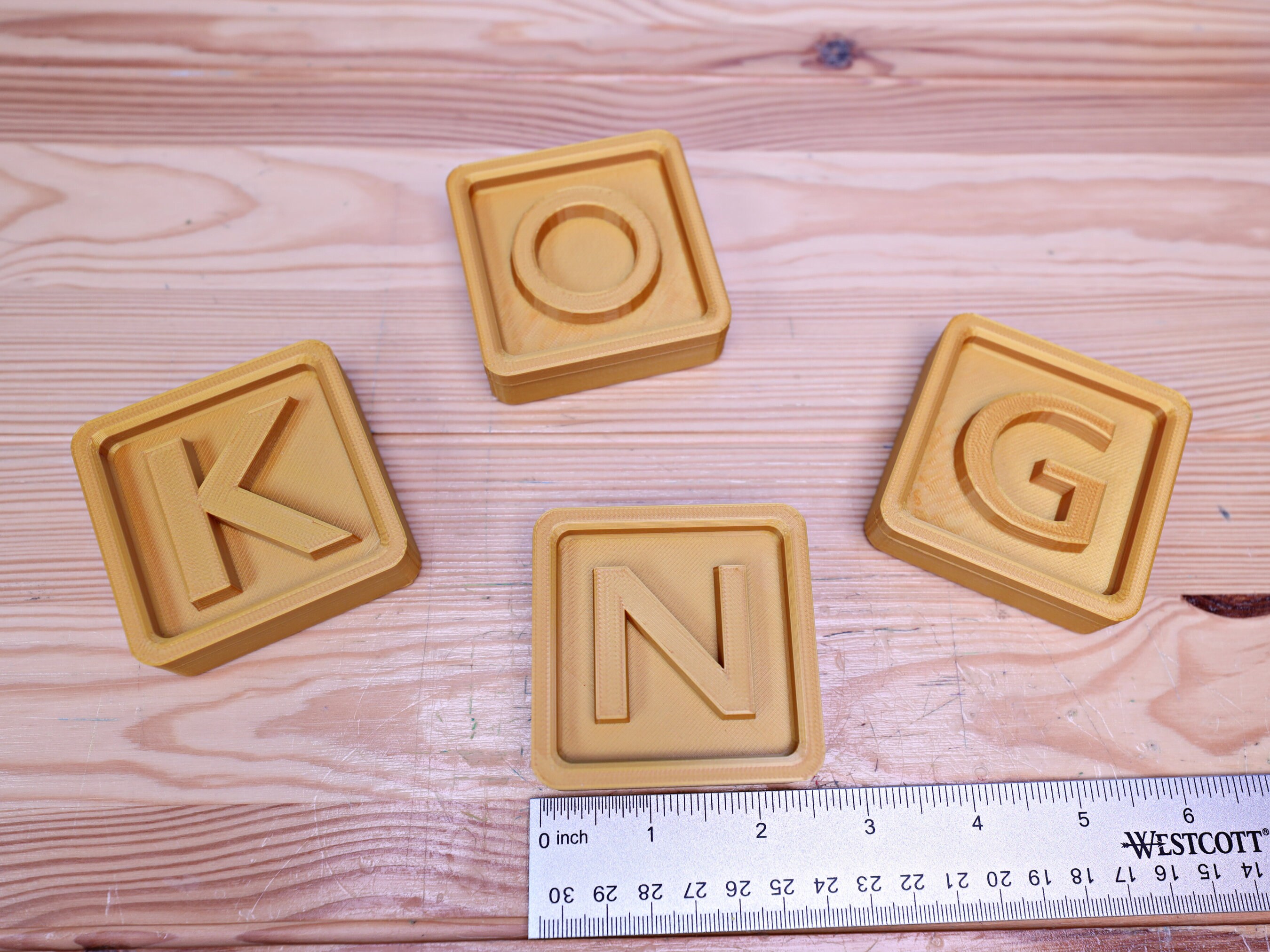 Donkey Kong Country Golden kong Letters 3D - Etsy