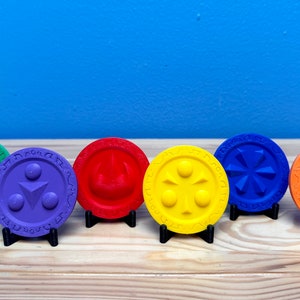 Replica Sages Medallions - Ocarina Of Time - 3D Printed With Optional Display Stand