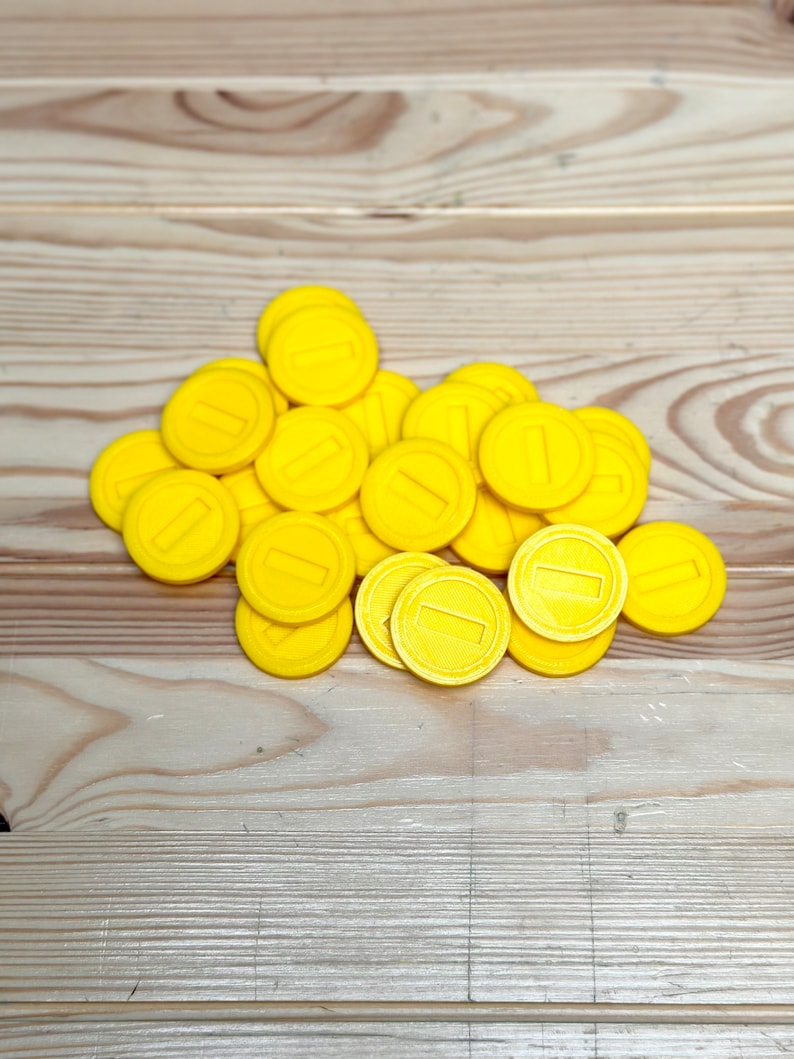 Replica Mario Coins 3D Printed Coins Etsy