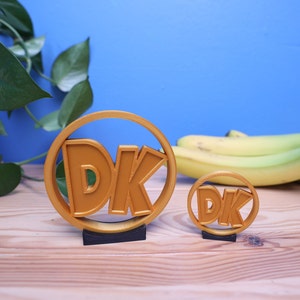 Donkey Kong Country 2 Golden DK Coin - 3D Printed Display Pieces