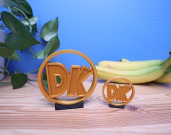 Donkey Kong Country 2 Golden DK Coin - 3D Printed Display Pieces