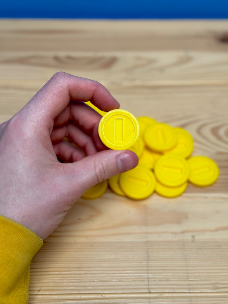 Replica Mario Coins 3D Printed Coins Etsy