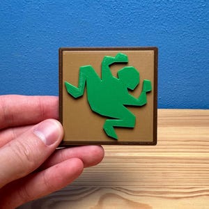 RuneScape Frosch Token - Alte Schule RuneScape - 3D gedrucktes Display Stück - OSRS