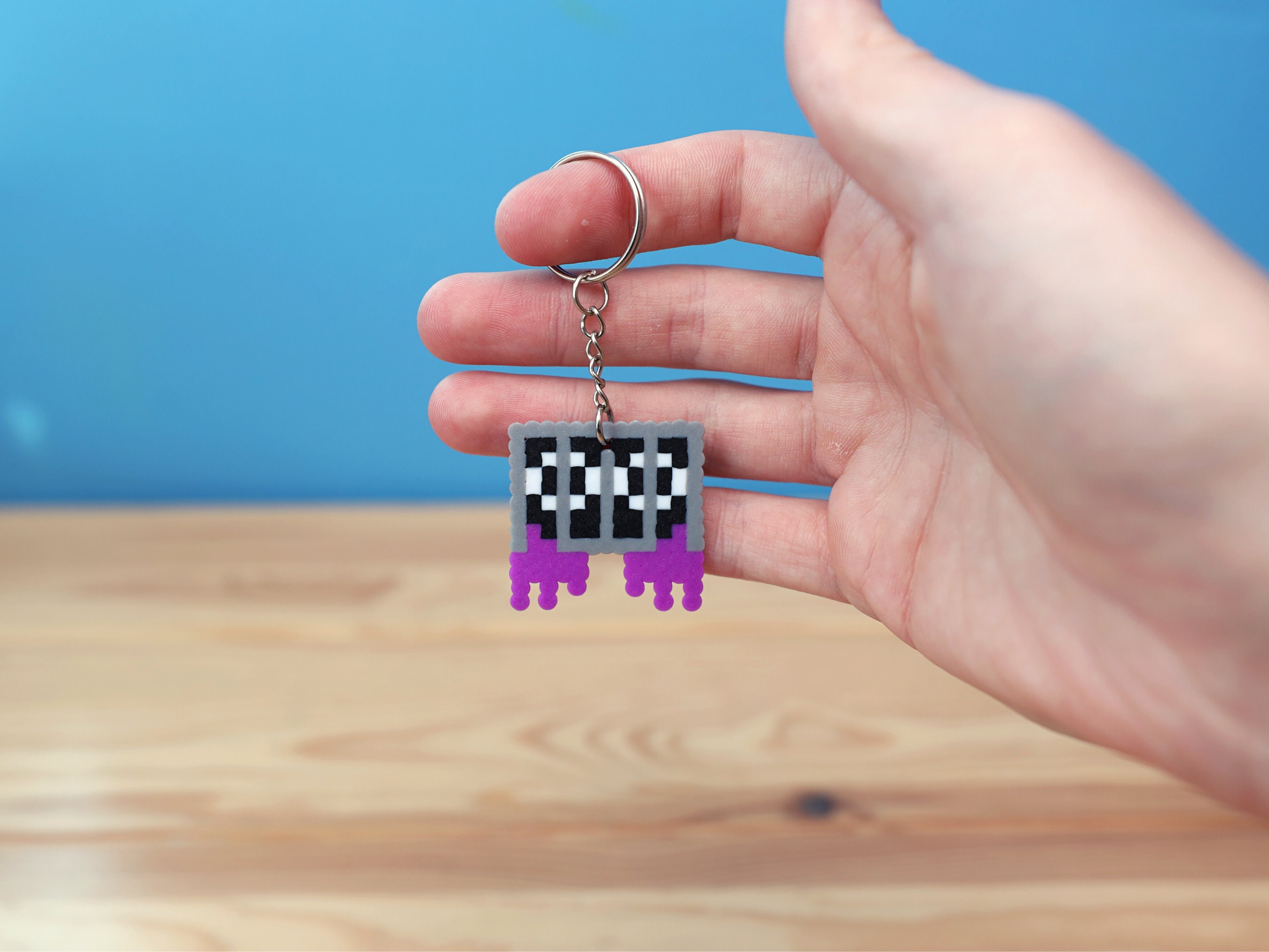 Pink Rainbow Friends Perler Charm Perler Bead Pattern, Bead Sprites