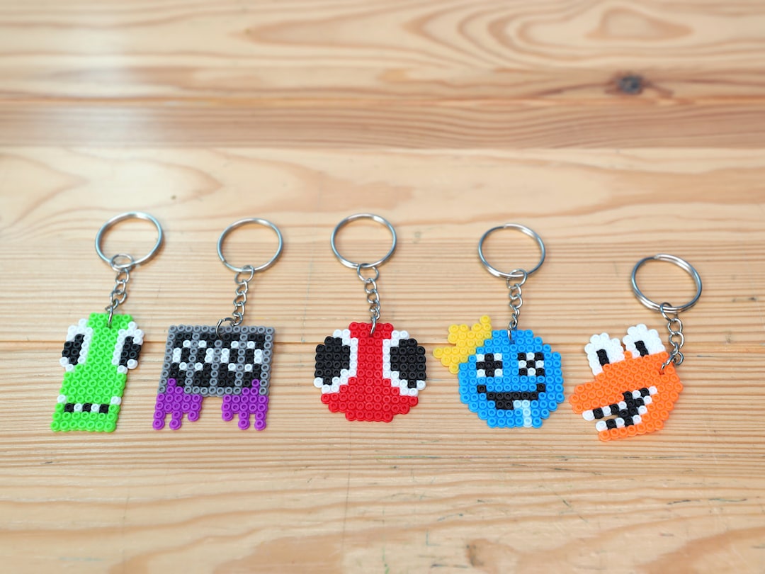 Red Rainbow Friends Keychain