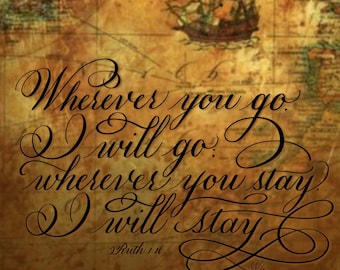 Ruth 1:16 - Download stampabile