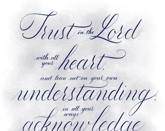 Proverbi 3:5-6 - Download stampabile