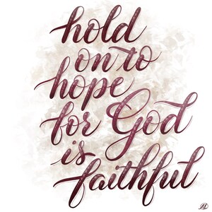 Hold on to Hope - Printable Download