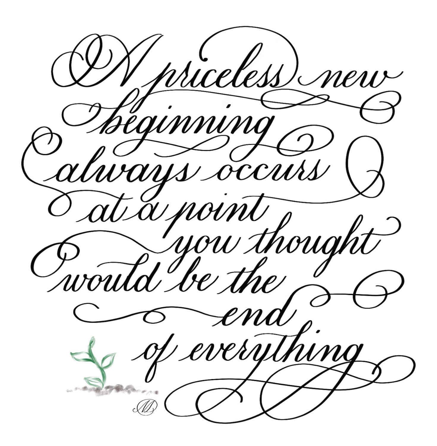 New Beginning - Printable Download - Etsy