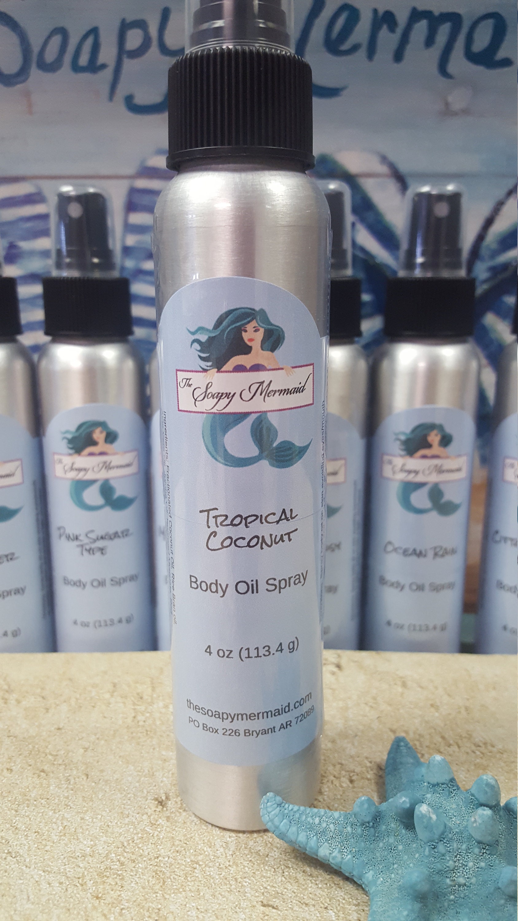 coconut body oil spray
