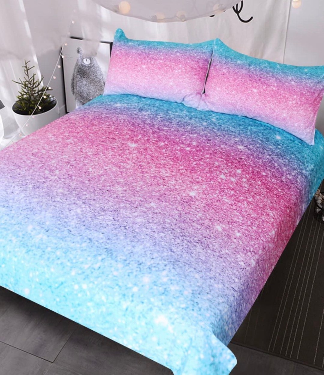King Size Weighted Blanket 4 piece Girly Duvet Cover 2 piece Etsy.de