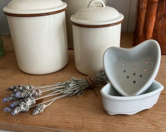Vintage French canister set