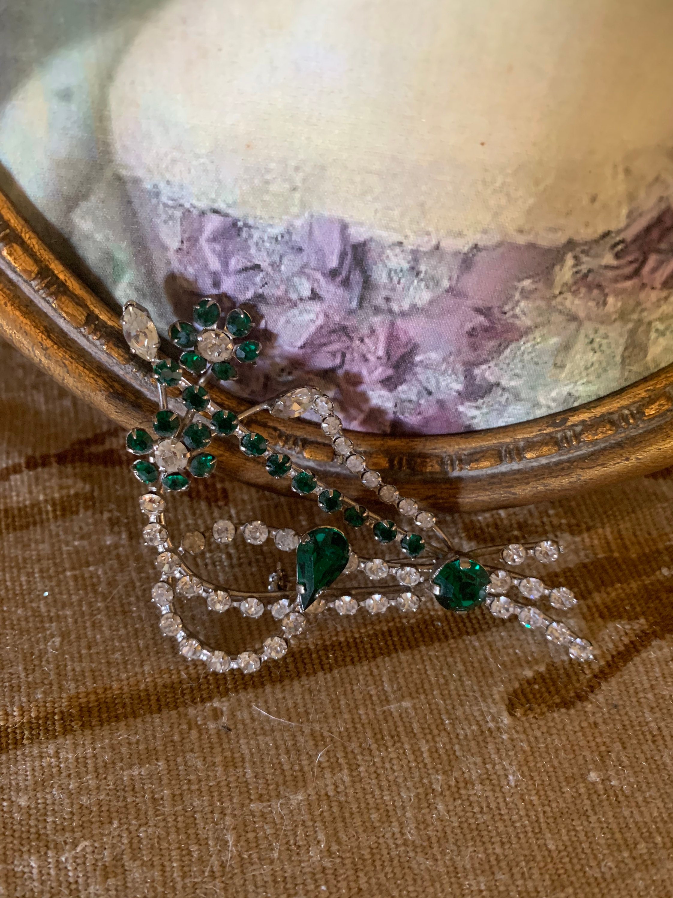 large vintage costume jewellery brooch Etsy