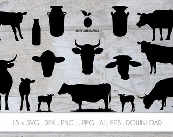 Download Cow Silhouette Etsy