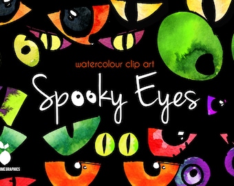 Spooky Eyes Clipart, Halloween, Eyes Clip art
