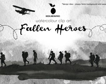 Fallen Soldiers PNG Clipart: Remembrance Day, Anzac Day (Digital Download)