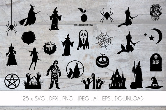 Halloween RIP - #1 - Silhouettes Digital Download, svg, png, Cricut,  Silhouette Cut File, vector Instant Download