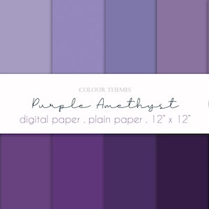 Papier numérique violet, Papier de couleur unie violet, Papier numérique violet uni, Papier numérique améthyste, Papier de scrapbooking violet, Téléchargement
