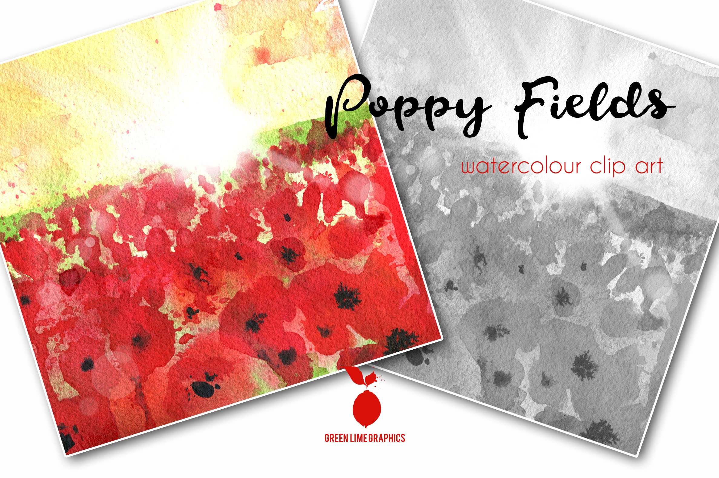 Clipart aquarel klaproos: bloemen op herdenkingsdag (digitaal papier) -  Etsy België, image size:2375x1579