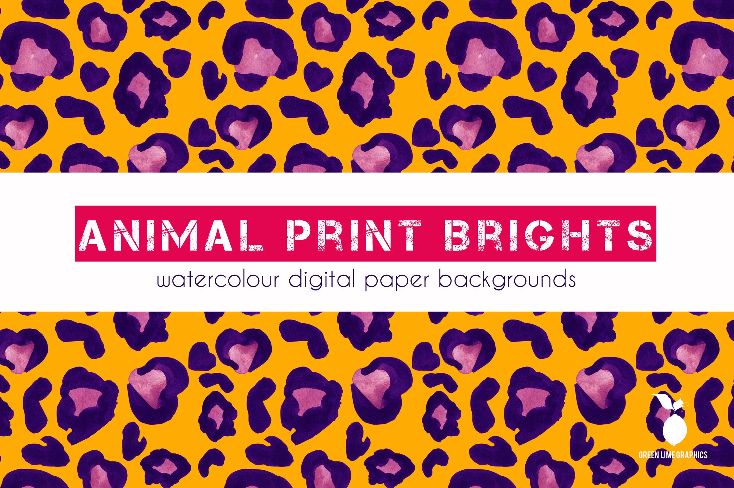Rainbow Animal Print Digital Paper Watercolor Animal Print | Etsy UK
