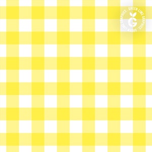 Yellow Gingham Seamless Pattern: Spring Fabric Design (JPEG, PNG)