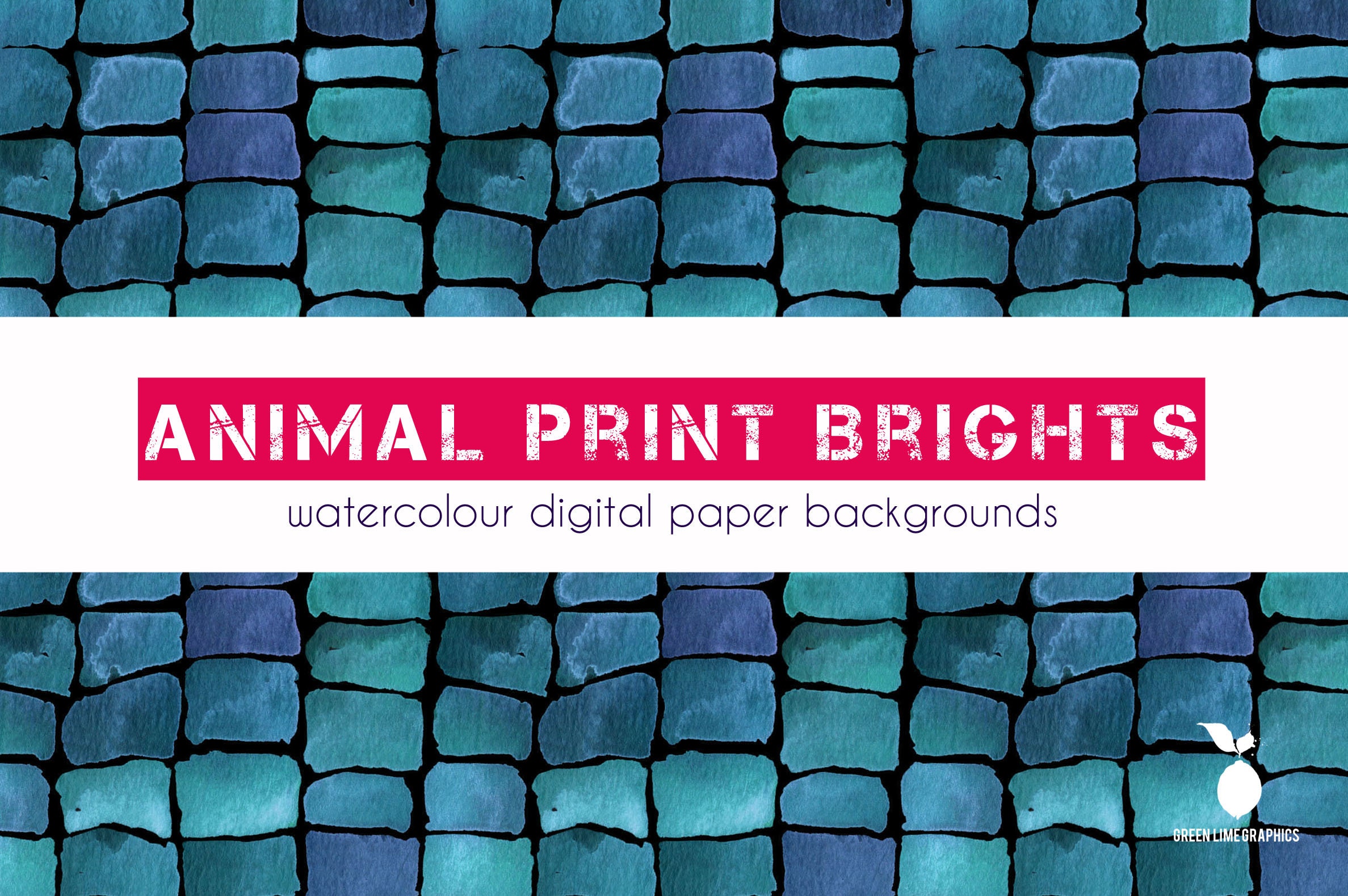 Rainbow Animal Print Digital Paper Watercolor Animal Print | Etsy UK