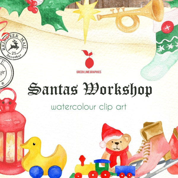 Santas Workshop clipart, Letter to Santa Clipart, Letter from Santa, Printable Letter from Santa, North Pole clipart, Nice list, PNG,