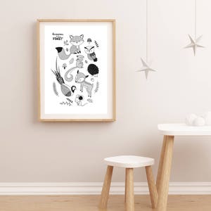 Forest Animals – Poster – Wall Decoration for Babies and Children – Trois Petits Potes