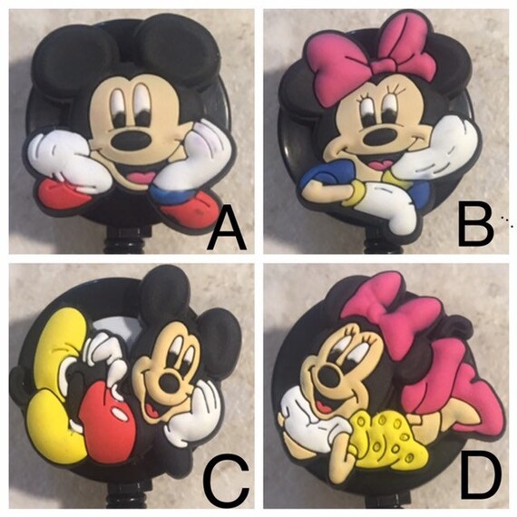 Disney Mickey Mouse Badge Reel, Minnie Mouse, Minnie, Mickey, Rn