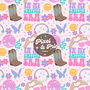 Swiftie Inspired Seamless Digital Pattern | Pop Icon Seamless | Seamless Pattern for Fabric Printing, Sublimation