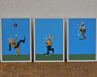 油絵　ピエロ Yahoo!オークション - F20号油絵 『出を待つ ピエロ』 井ケ田