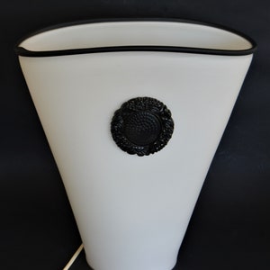 Tommaso Barbi Design Italian Table Lamp 1950s Vintage Lamp Rare Design Lamp Midcentury lighting Regency Glass Lamp