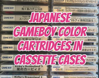 Japanese Game Boy Color Games inside cassette cases Gameboy