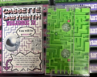 Cassette Labyrinth 2 ball in maze cassette tape fidget toy