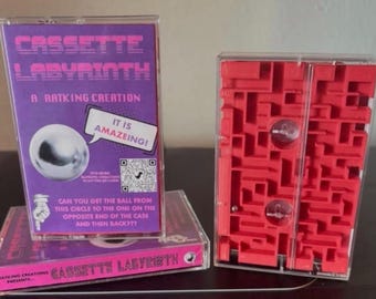 Cassette Labyrinth ball in maze cassette tape fidget toy