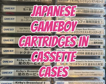 Japanese DMG Original Game Boy Games inside cassette cases Gameboy dmg