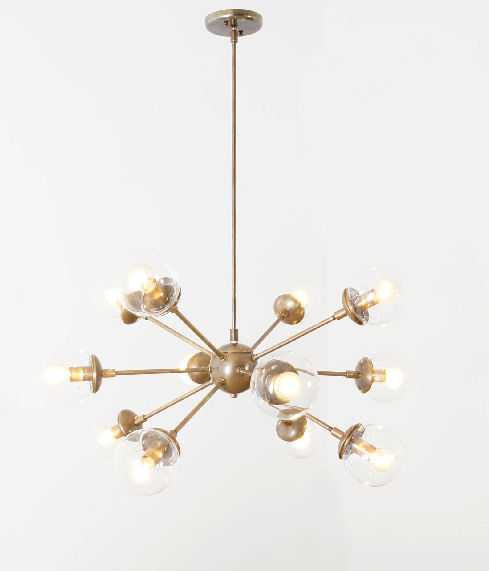 Modern Brass 12 Globe Sputnik Chandelier Light FixtureSputnik Etsy