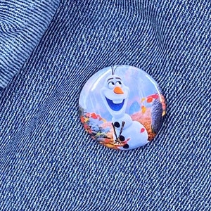 Olaf Button, Frozen Olaf, Frozen 2 Button, Frozen Button, Disney Button ...